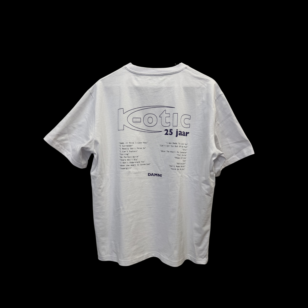 K-otic 25 jaar White tee (oversized)